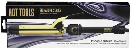 New in box! HOT Tools Signature Series 1 1/4" Gold Curling Iron/Wand!