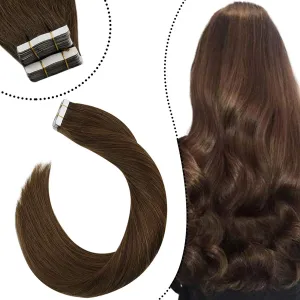 New Ugeat Tape in Extensions 22inch Remy Hair Extensions 50g 20pcs, Real Human Hair #4 Dark Brown! Retails $80 