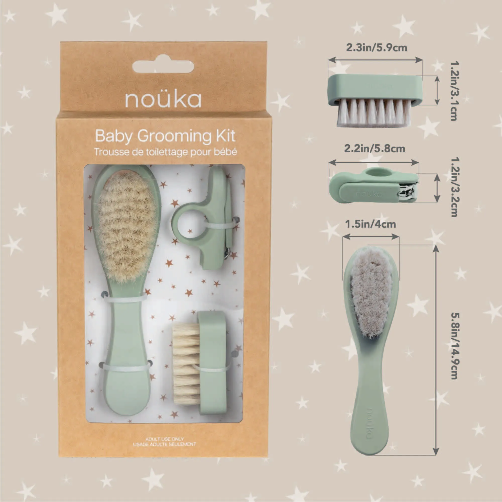 noüka Baby Care Set Lily Blue (Min. of 2 PK, Multiples of 2 PK)