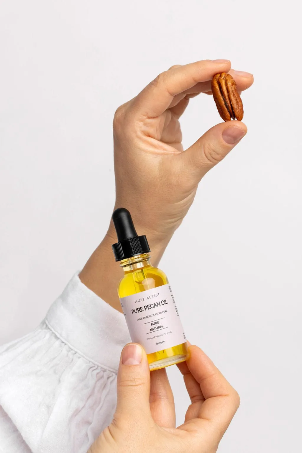 Nuez Acres® Unscented Skin & Hair Serum – Pure Hydration with Pecan Oil