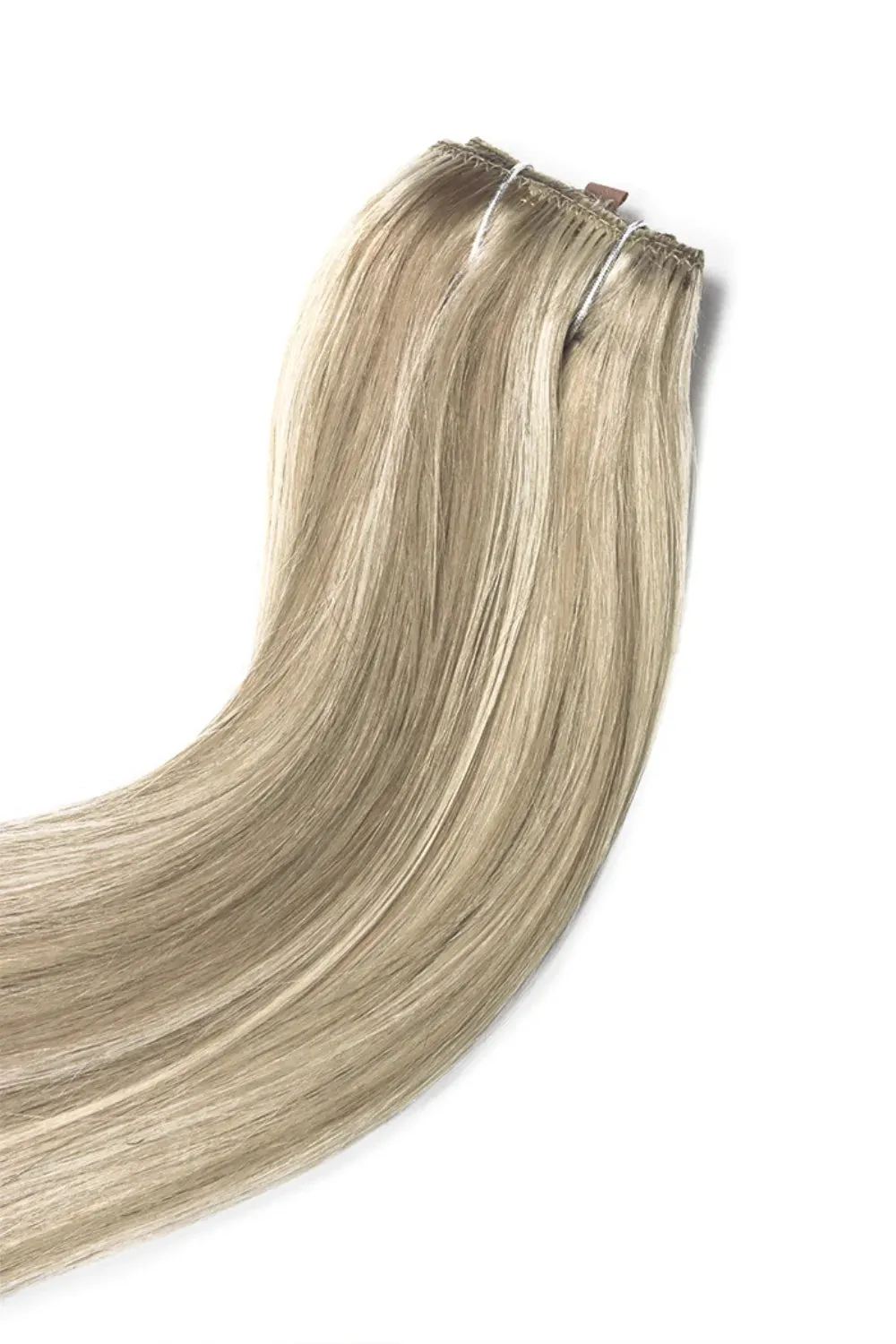Oak Brondie Quad Weft Clip In One Piece Hair Extensions