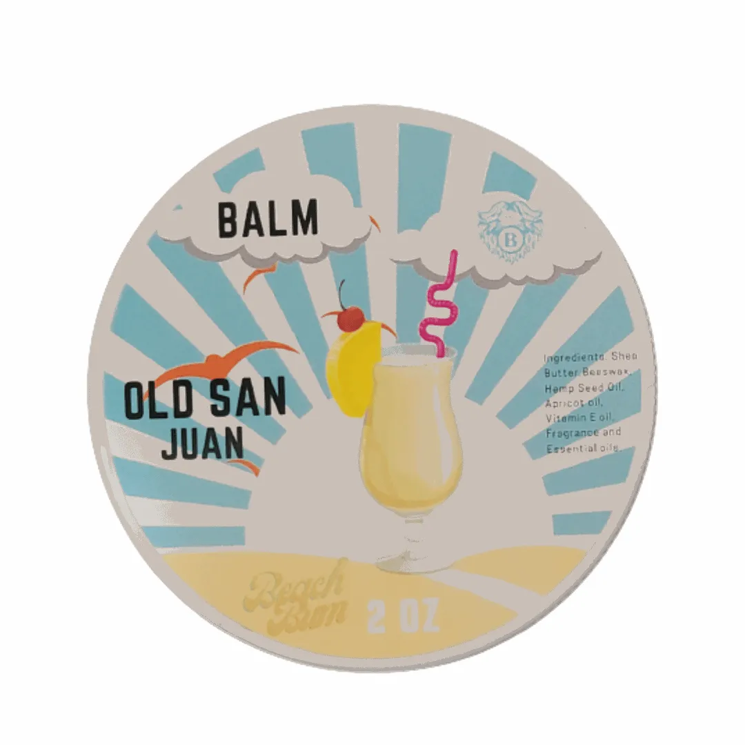 Old San Juan - Beard Balm - Spiced Rum Sweet Pineapple Refreshing Coconut