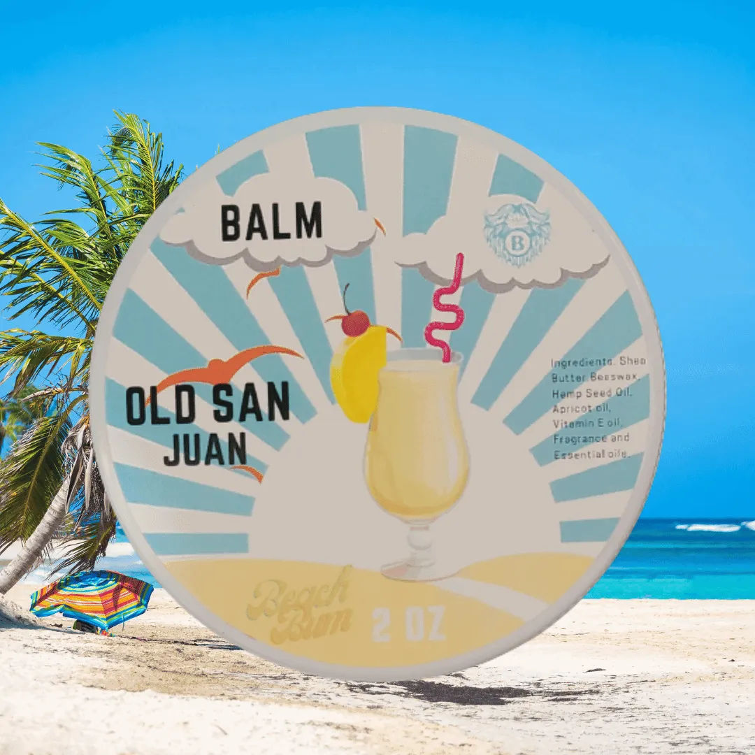 Old San Juan - Beard Balm - Spiced Rum Sweet Pineapple Refreshing Coconut