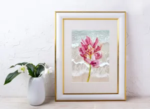 Orchid Wave Wall Art