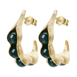 Pea Pods Drop Earrings