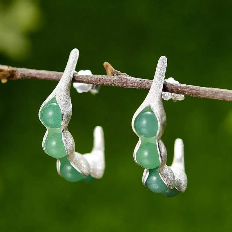Pea Pods Drop Earrings