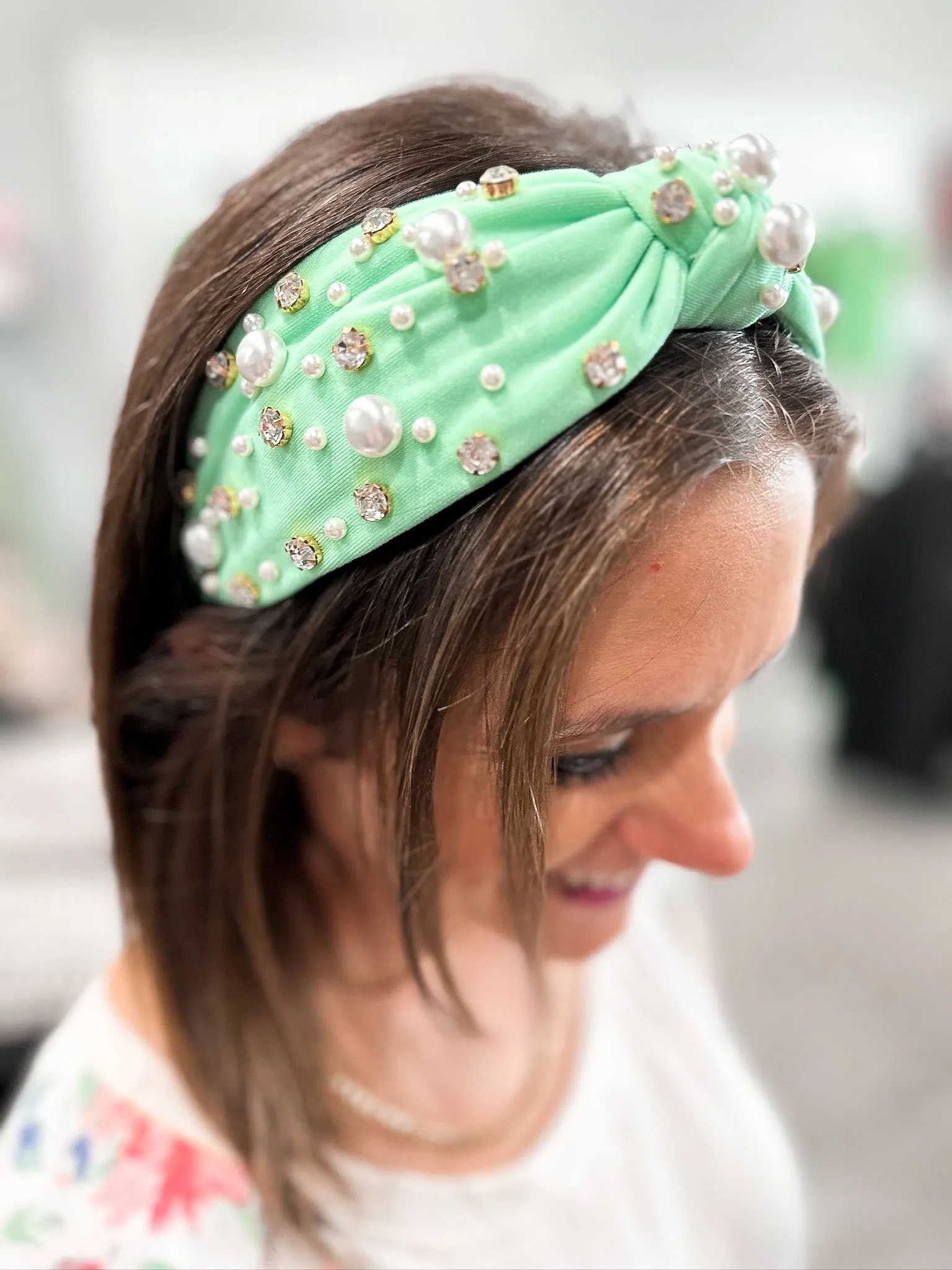 Pearl and Rhinestone Headband