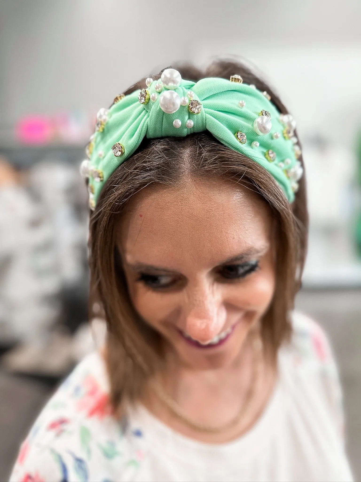 Pearl and Rhinestone Headband