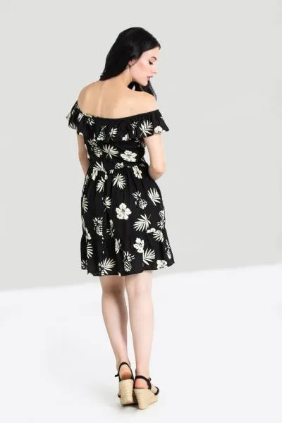 Pineapple Mini Dress - Black -