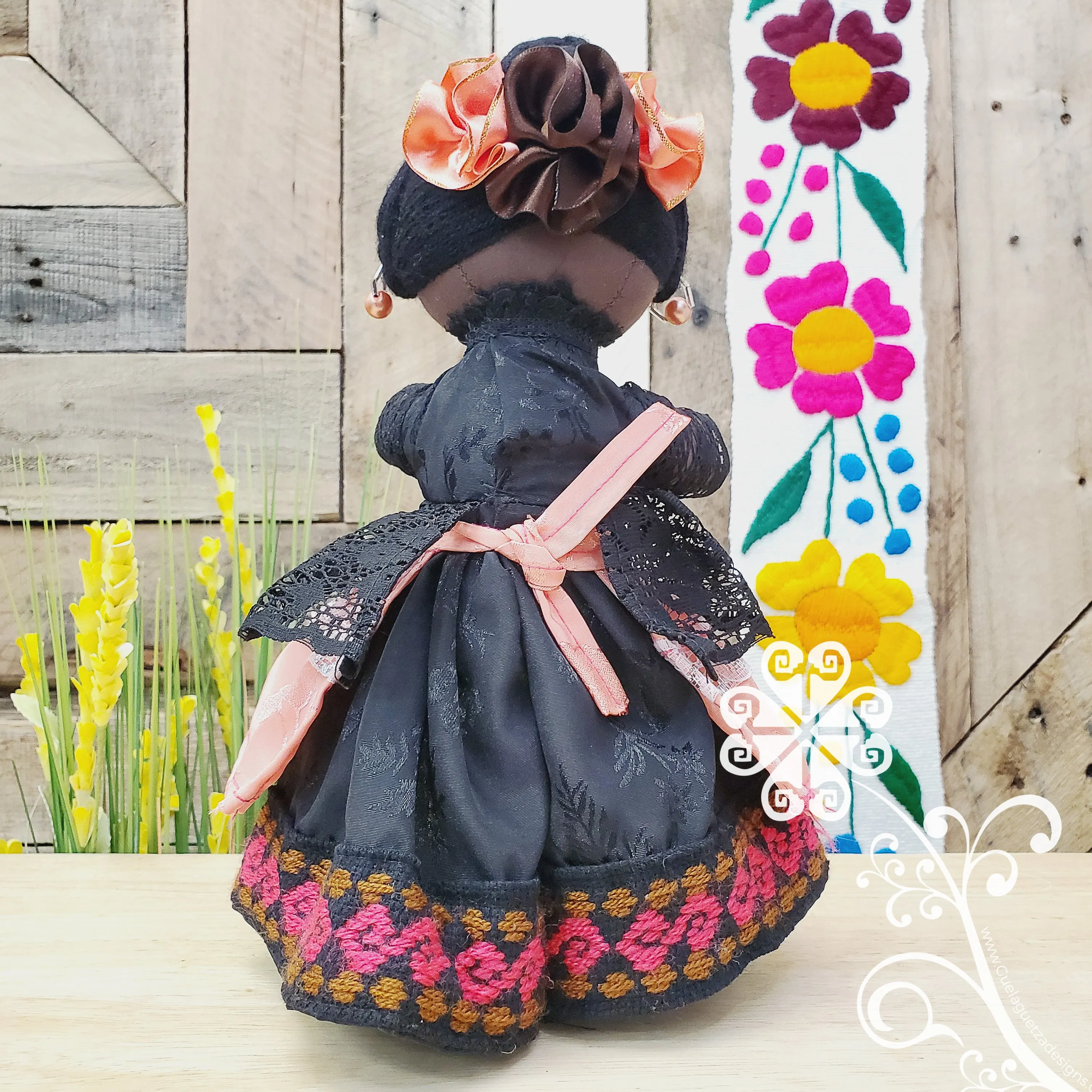 Pink Costenita Mexican Otomi Doll - Fina