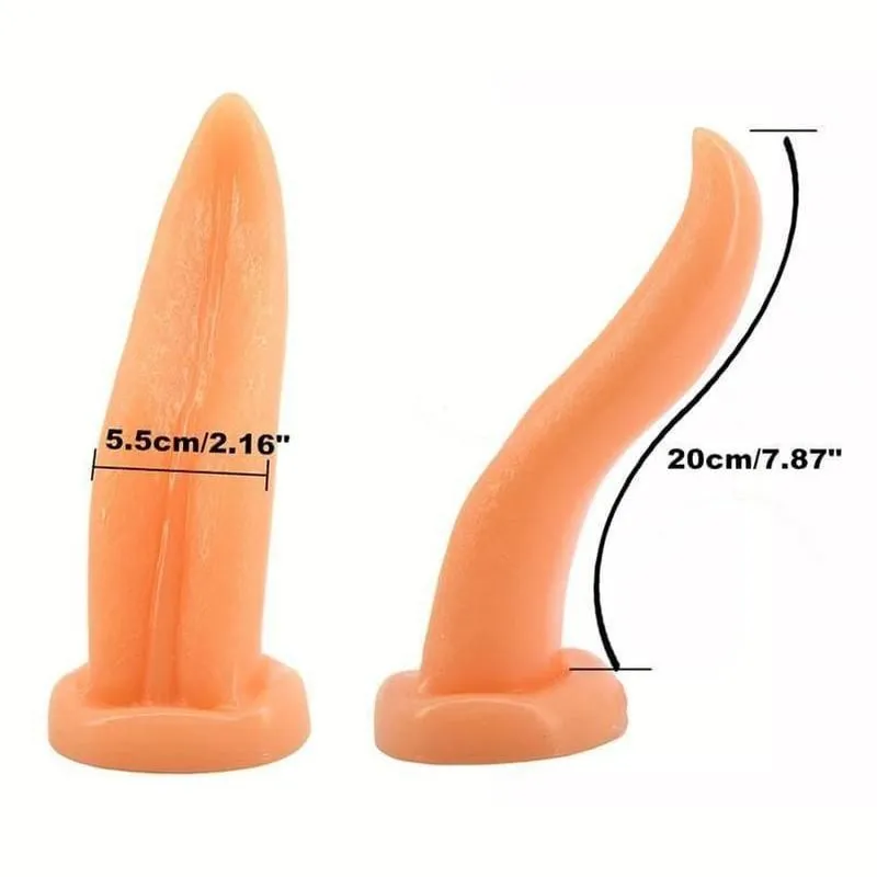 Plug Anal XL tongue shape beige