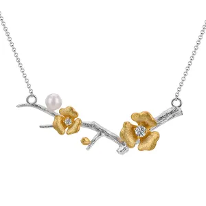 Plum Blossom Flower Necklace