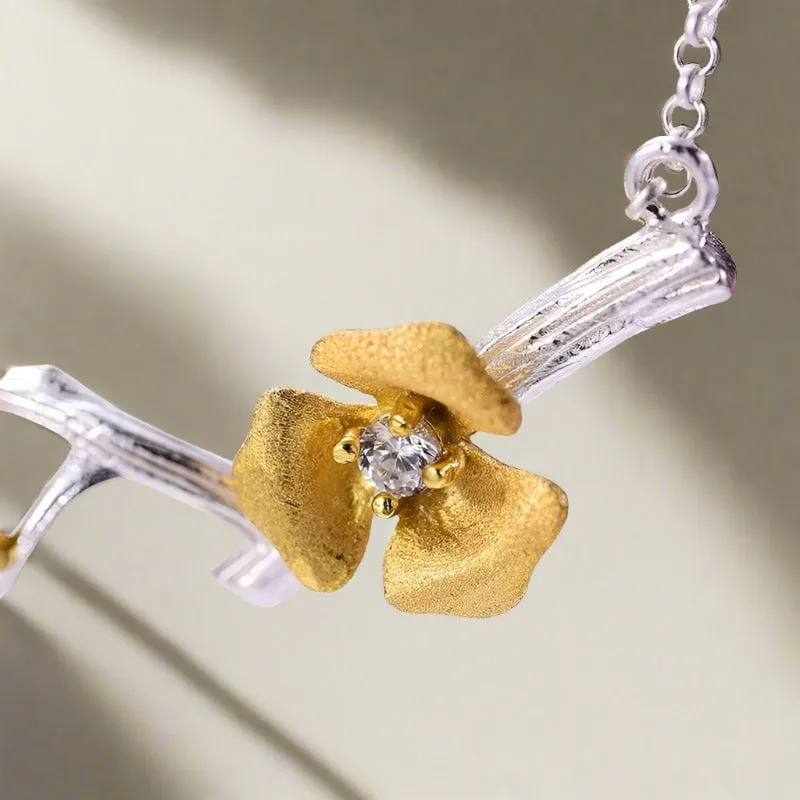 Plum Blossom Flower Necklace