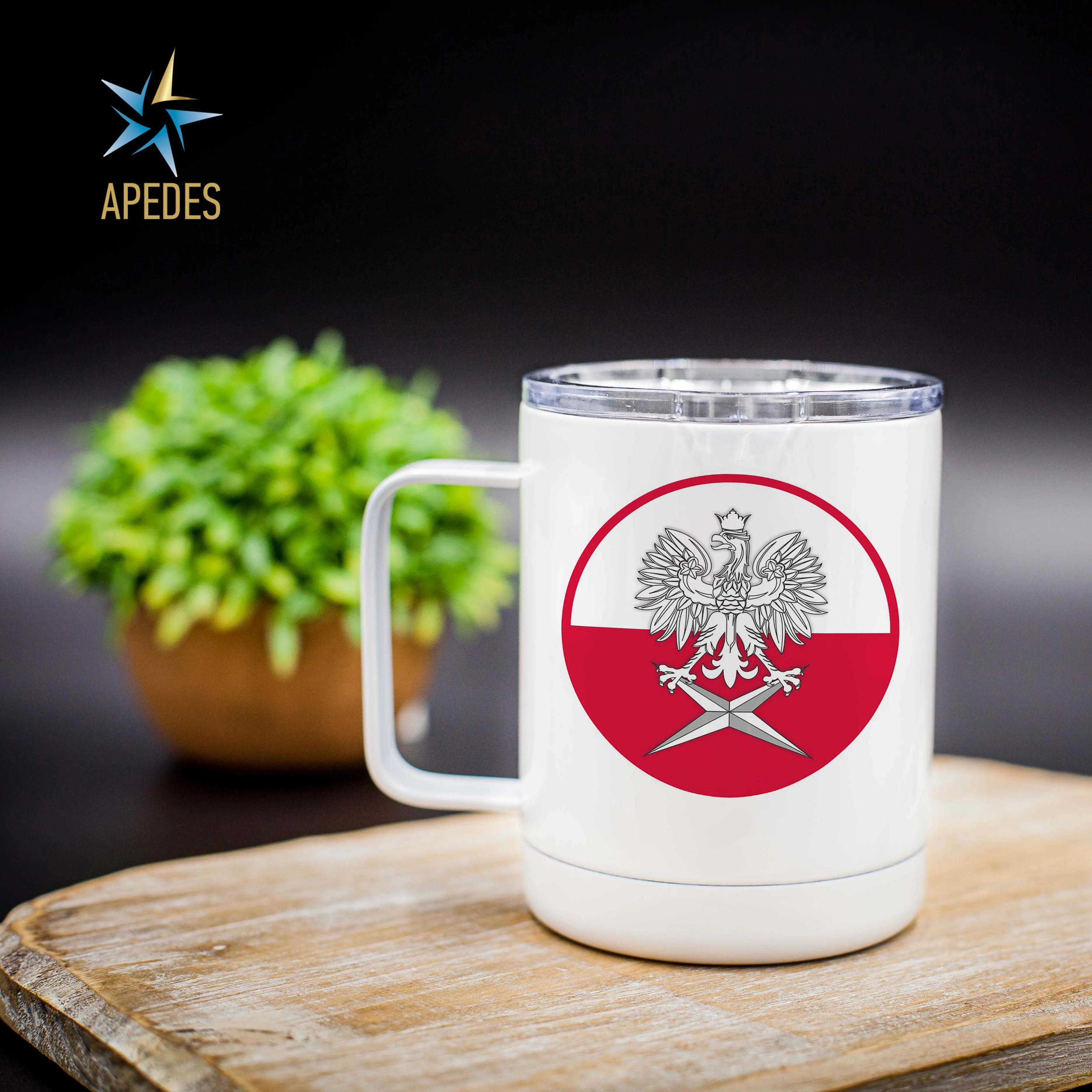 Poland Stainless Steel Travel Mug 13 OZ
