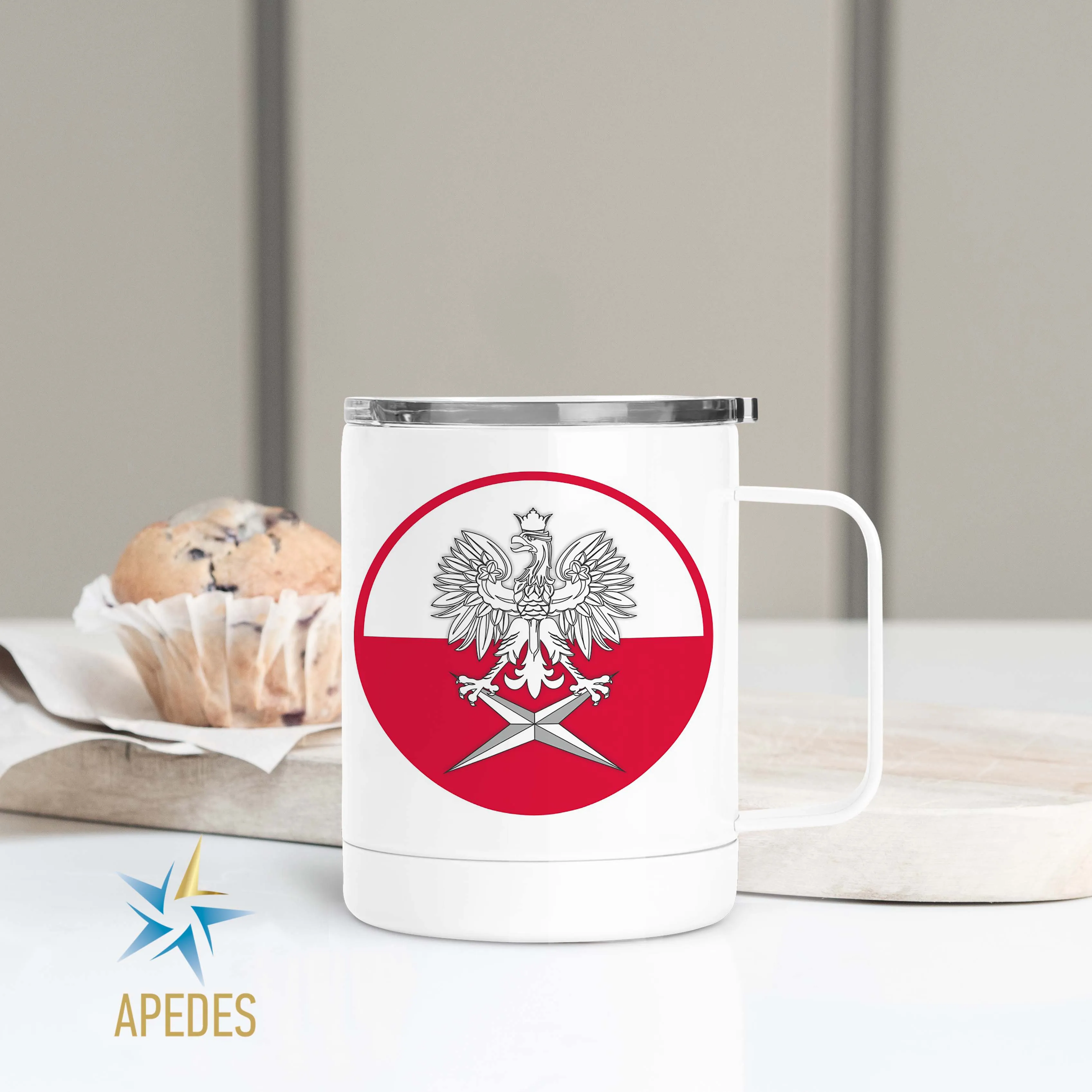 Poland Stainless Steel Travel Mug 13 OZ