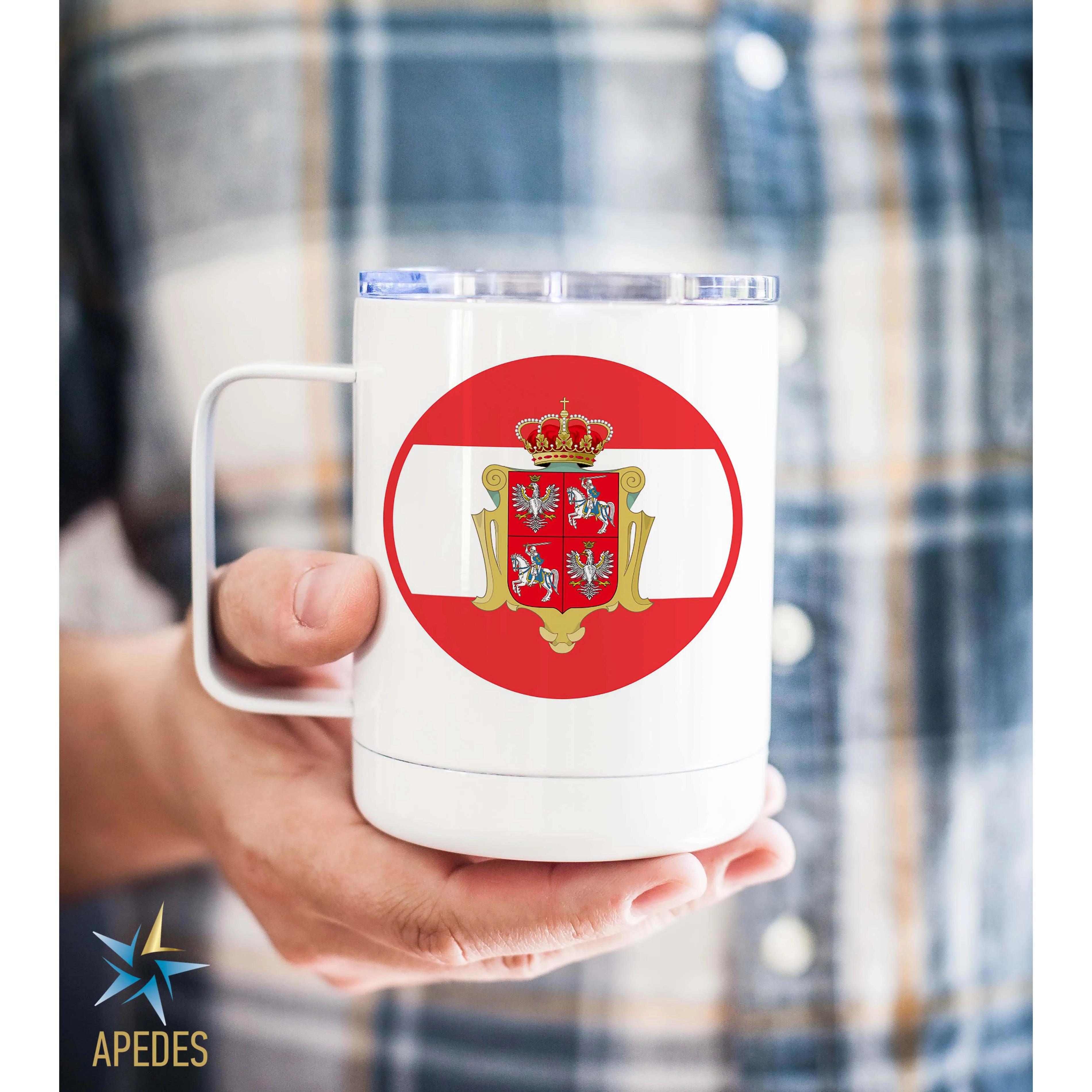 Polish - Lithuanian Commonwealth Stainless Steel Travel Mug 13 OZ