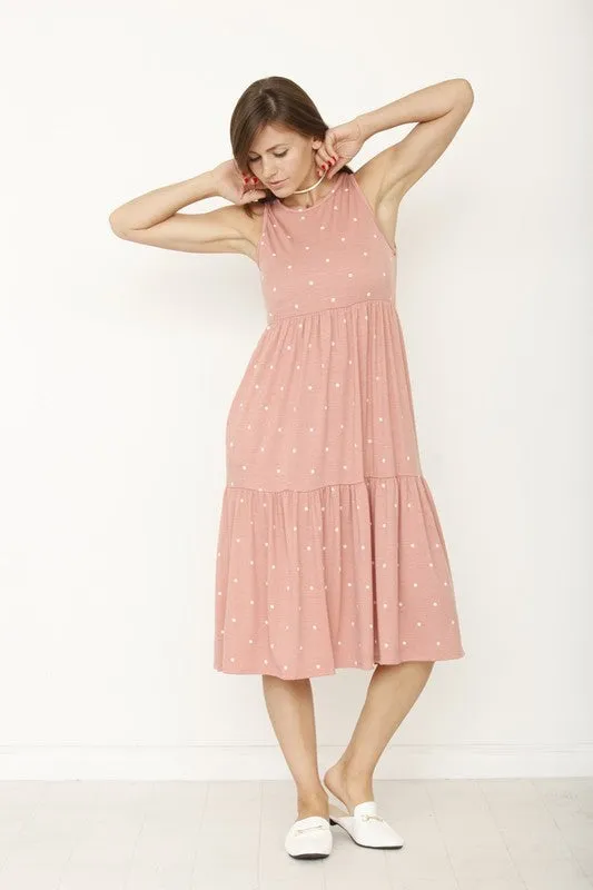 Polka Dot Tiered Dress