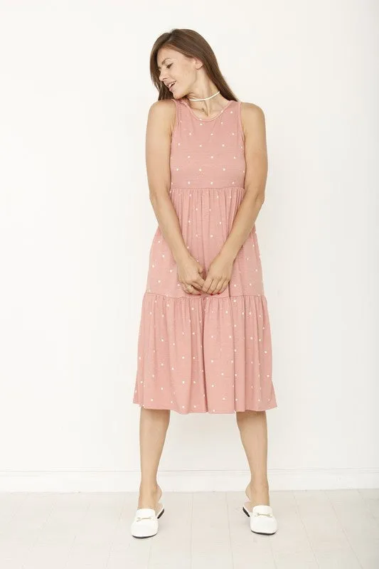 Polka Dot Tiered Dress