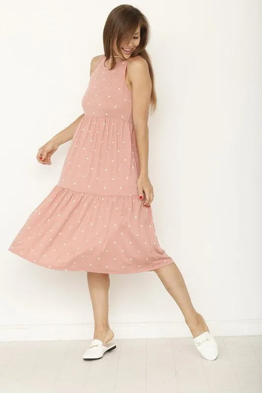 Polka Dot Tiered Dress