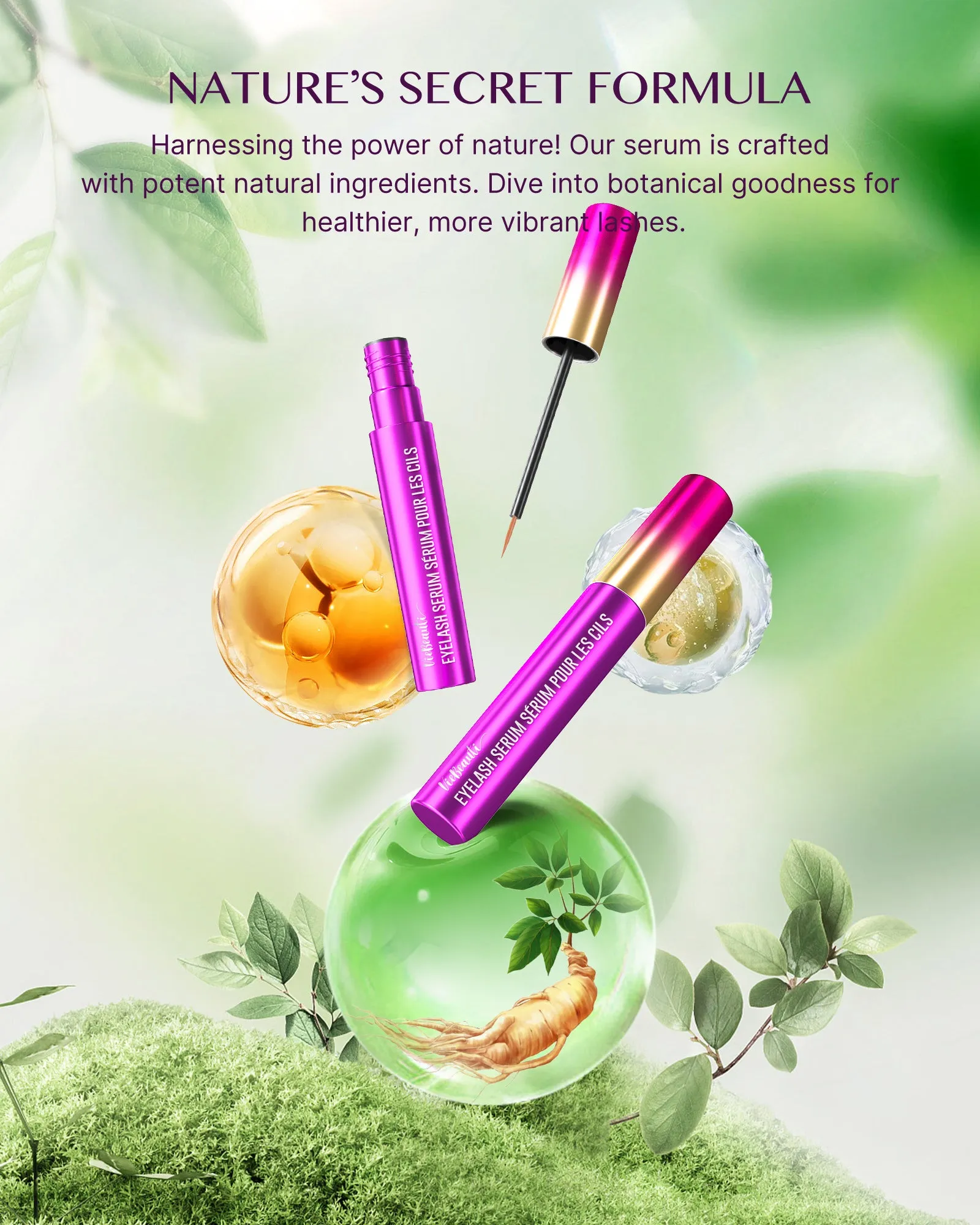 Premium Eyelash Growth Serum 0.1 FL OZ - Purple