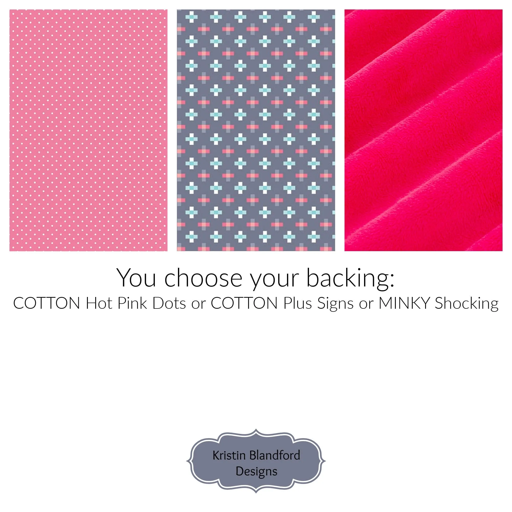 Quilt Kit, Striped Beginners, Bright Floral Plaid, Pink Purple Flowers, Projects for you to Make Baby or Toddler Teal Keepsake Gift Handmade
