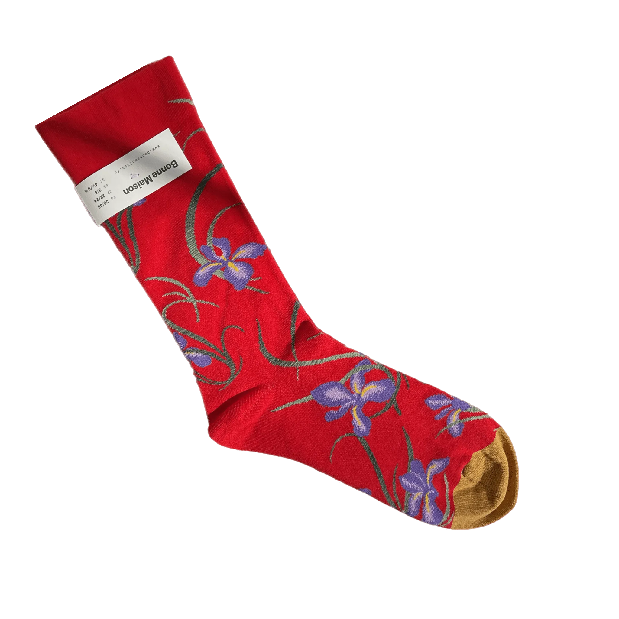 Red with Flowers Socks