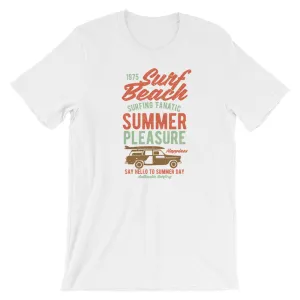 Retro Surf Beach Summer Pleasure Vintage-Look Short-Sleeve Unisex T-Shirt