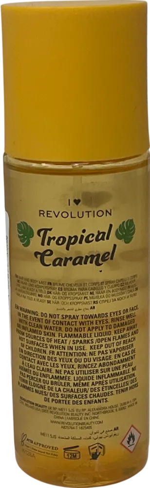 Revolution Tropical Caramel Hair And Body Mist Tropical Caramel 100ml
