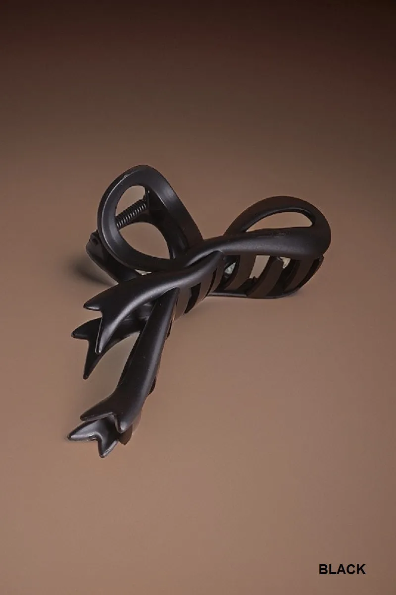 RIBBON HAIR CLAW CLIP - 5 COLORS