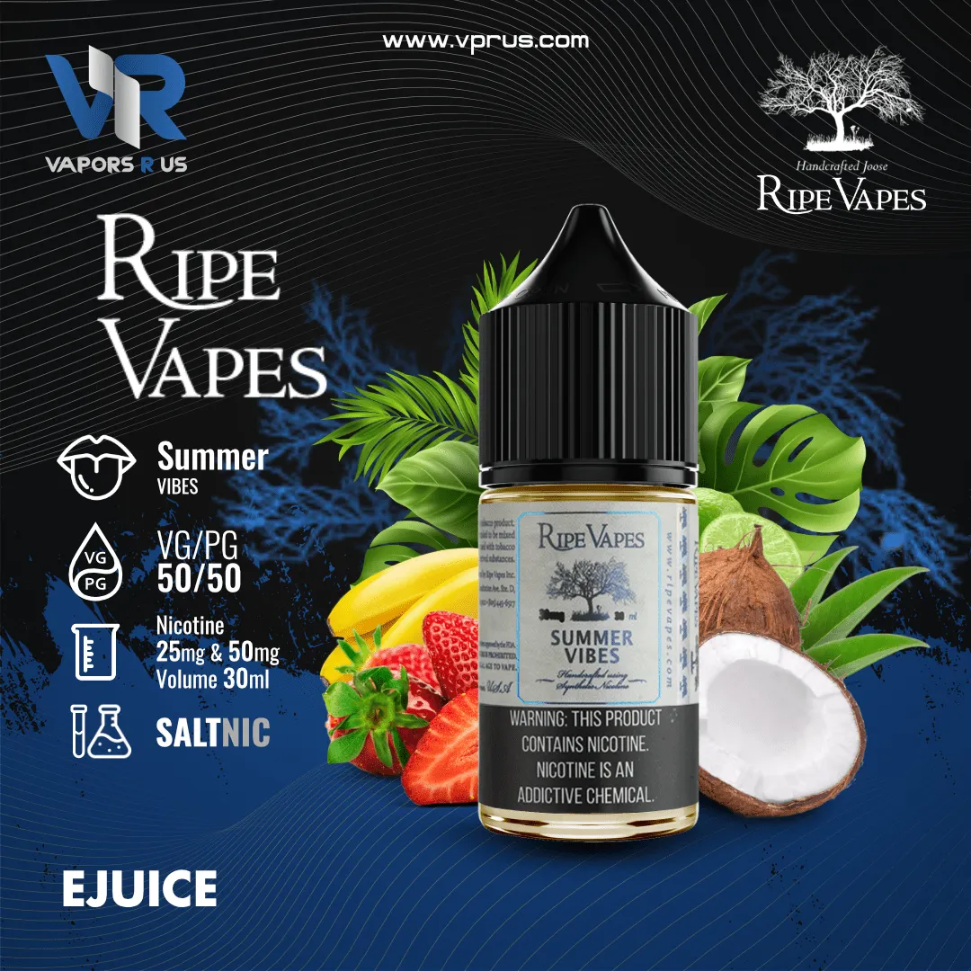 RIPE VAPES - Summer Vibes 30ml (SaltNic)