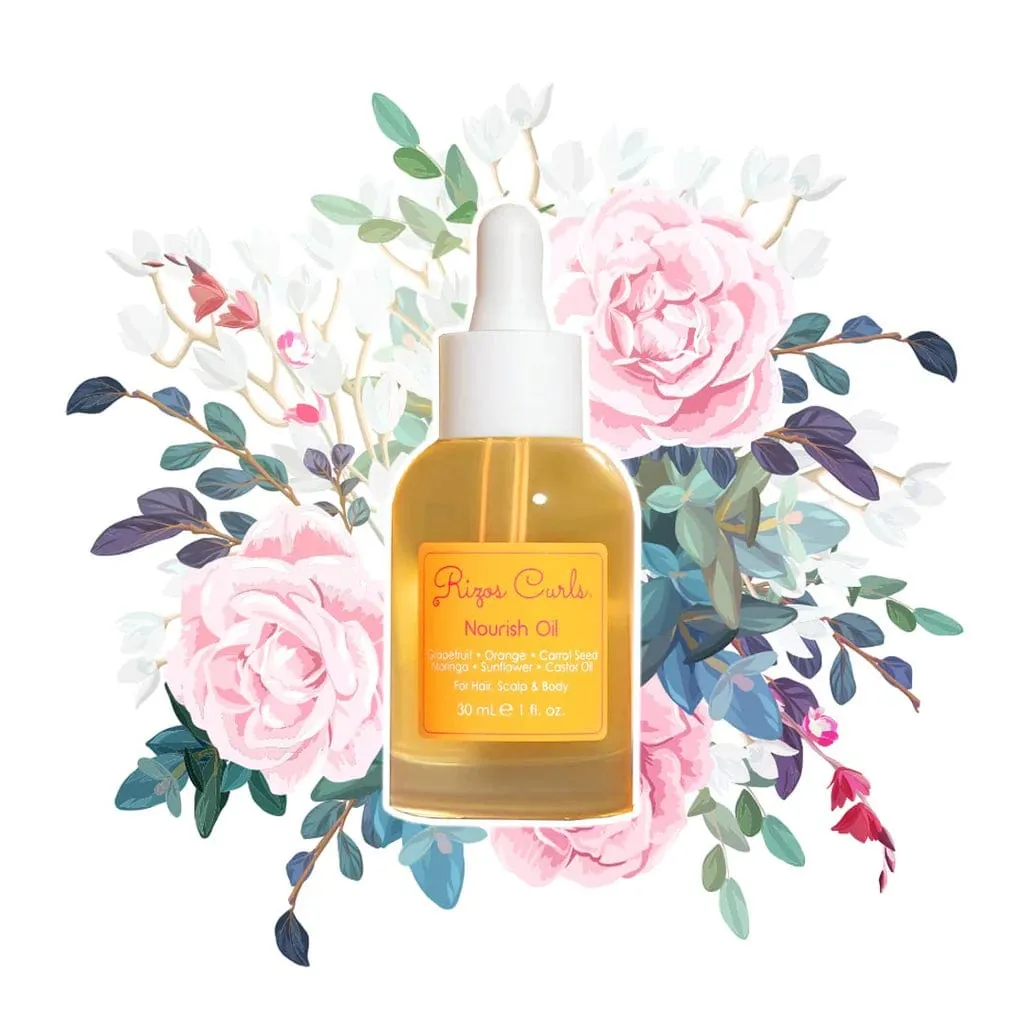 Rizos Curls - Huile nourrissante "pamplemousse orange" - 30ml