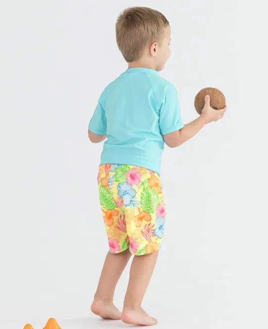 RuggedButts Tropical Breeze Short Sleeve UPF50 Rash Guard