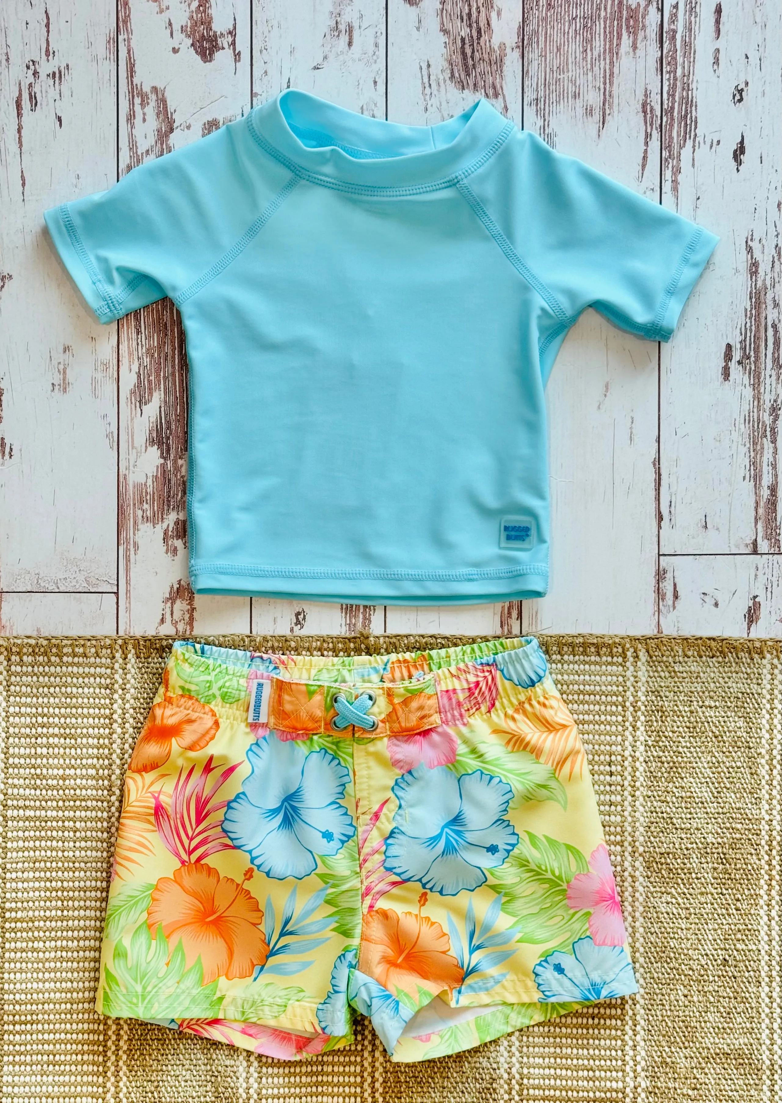 RuggedButts Tropical Breeze Short Sleeve UPF50 Rash Guard
