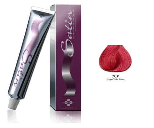 Satin hair color 7CV Red Copper Violet Brown 3 oz sale