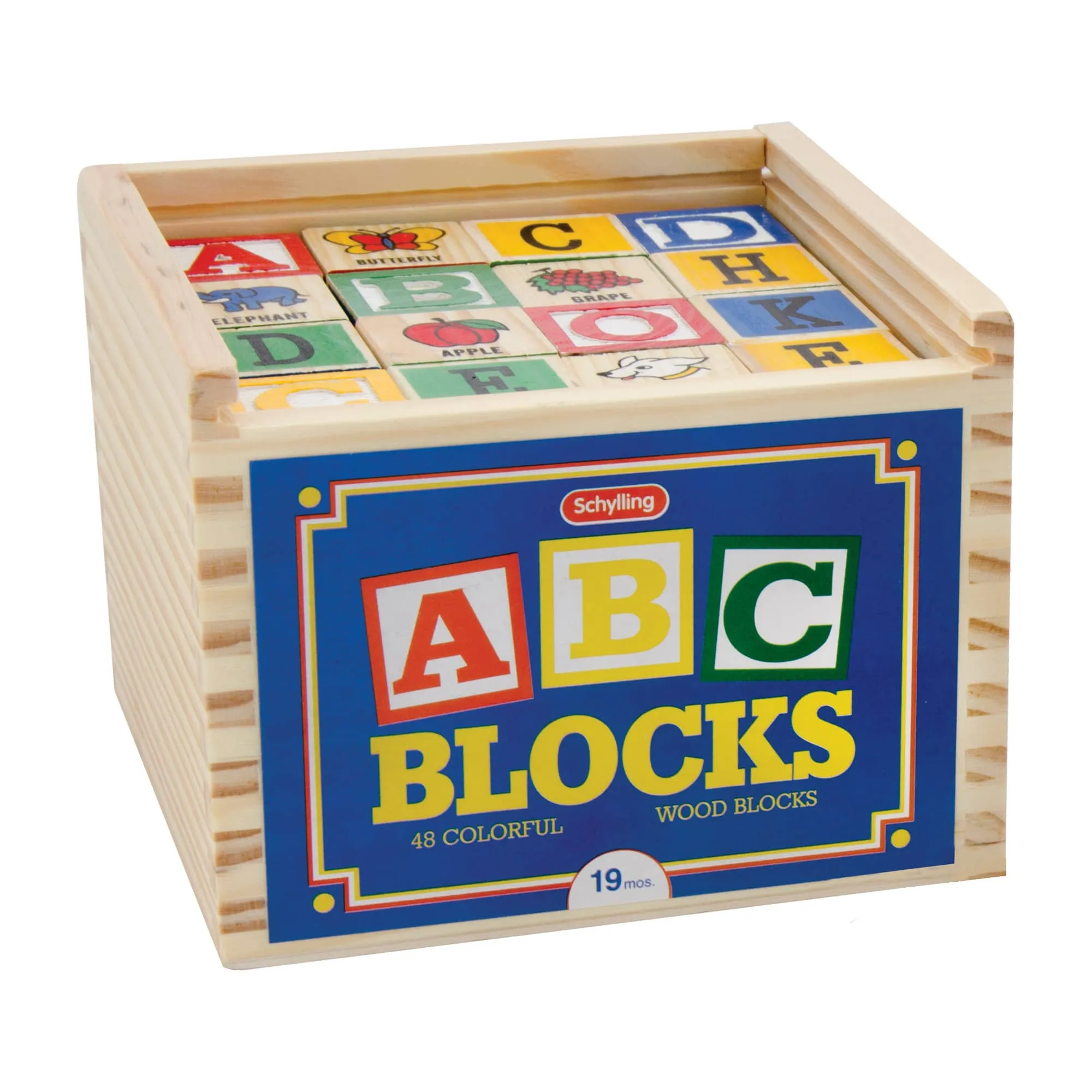 Schylling Alphabet Blocks - 48 Pieces