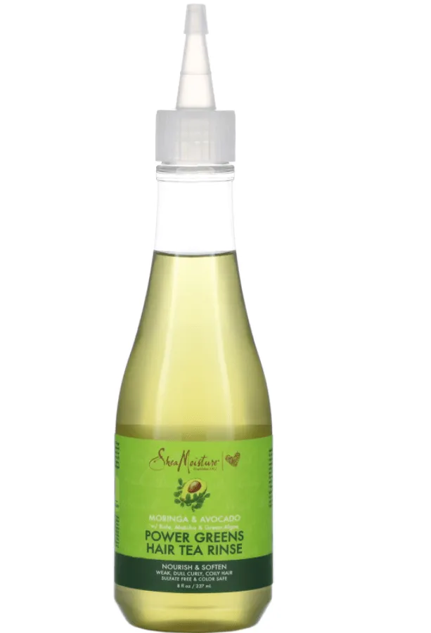 Shea Moisture - Moringa & Avocado - Rinçage capillaire au thé "power greens" - 237ml