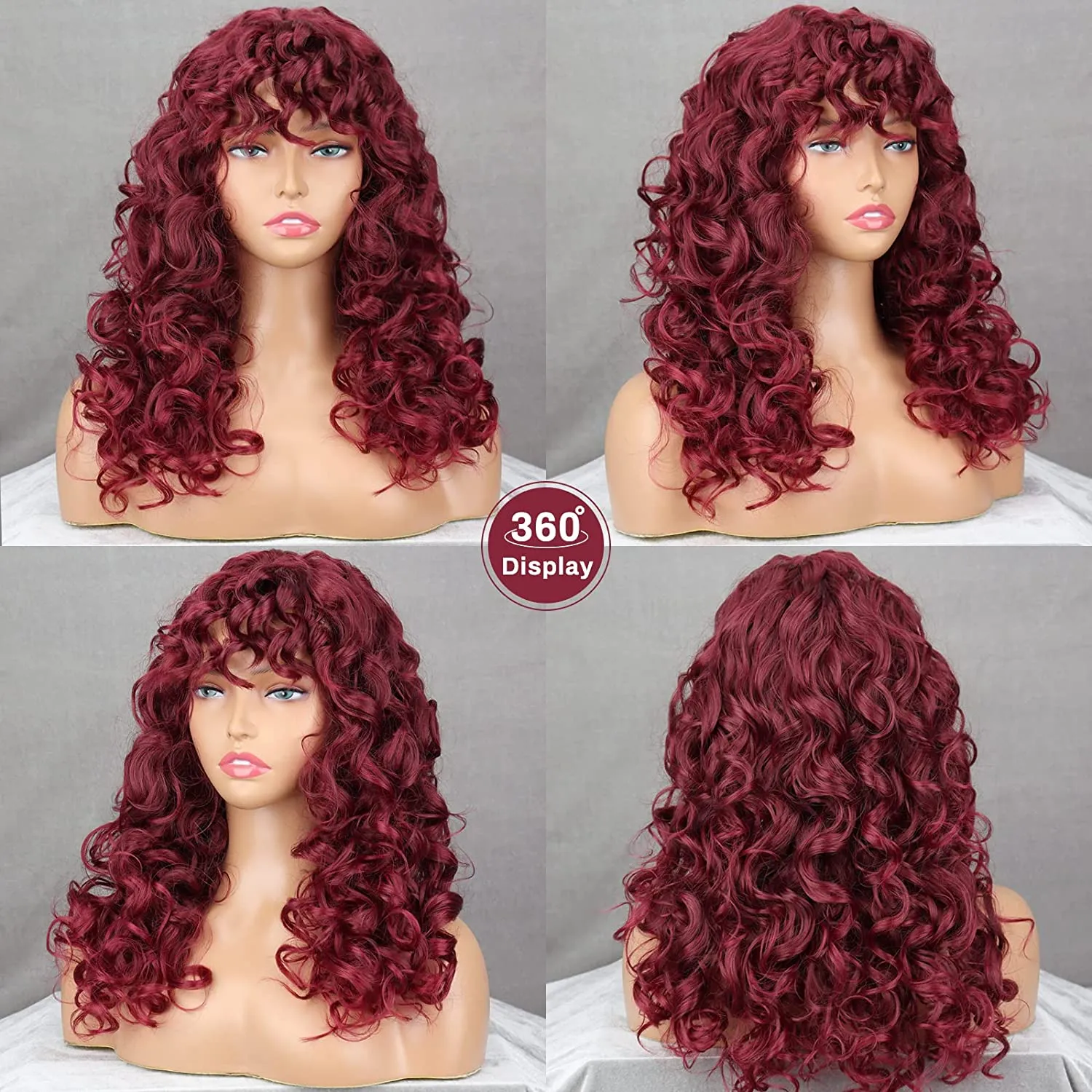 Shoulder Length Curly Afro Wig for Black Women