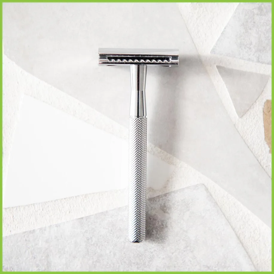 Silver Safety Razor - CaliWoods