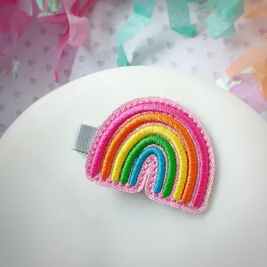 Simple Rainbow Feltie Clip