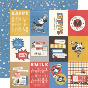 Simple Stories - Say Cheese Classic Mouse - 12x12 Single Sheet - 3x4 Elements