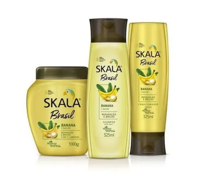 Skala Brasil Amazon Banana & Bacuri Nutrition Vegan Treatment Kit 3 Prod. - Skala
