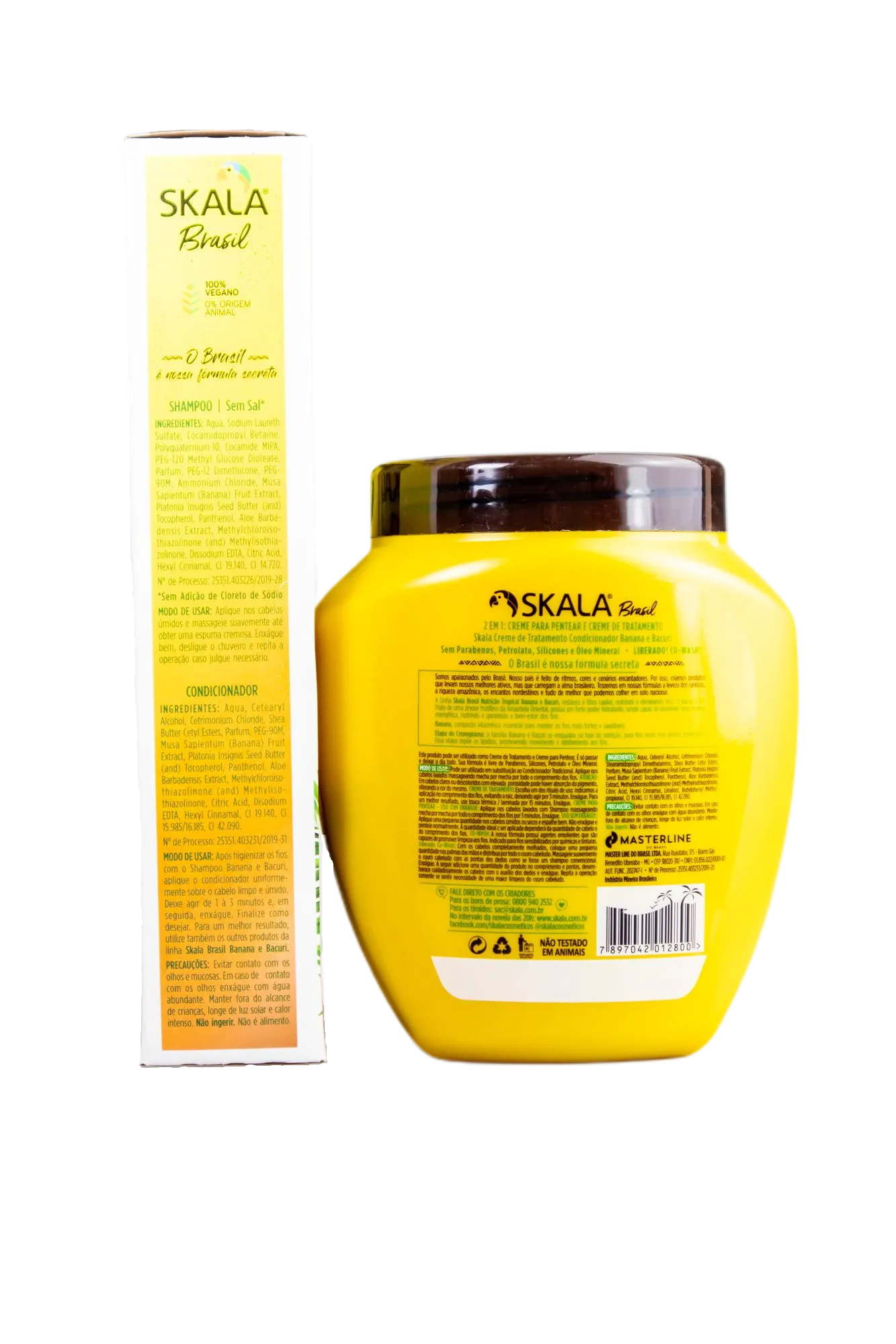 Skala Brasil Amazon Banana & Bacuri Nutrition Vegan Treatment Kit 3 Prod. - Skala