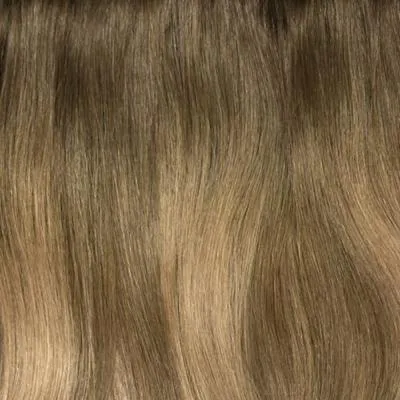 Soft Bronze Balayage Straight Up Wrap Around Ponytail Extension