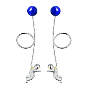 Space Odyssey Long Tassel Dangle Earrings
