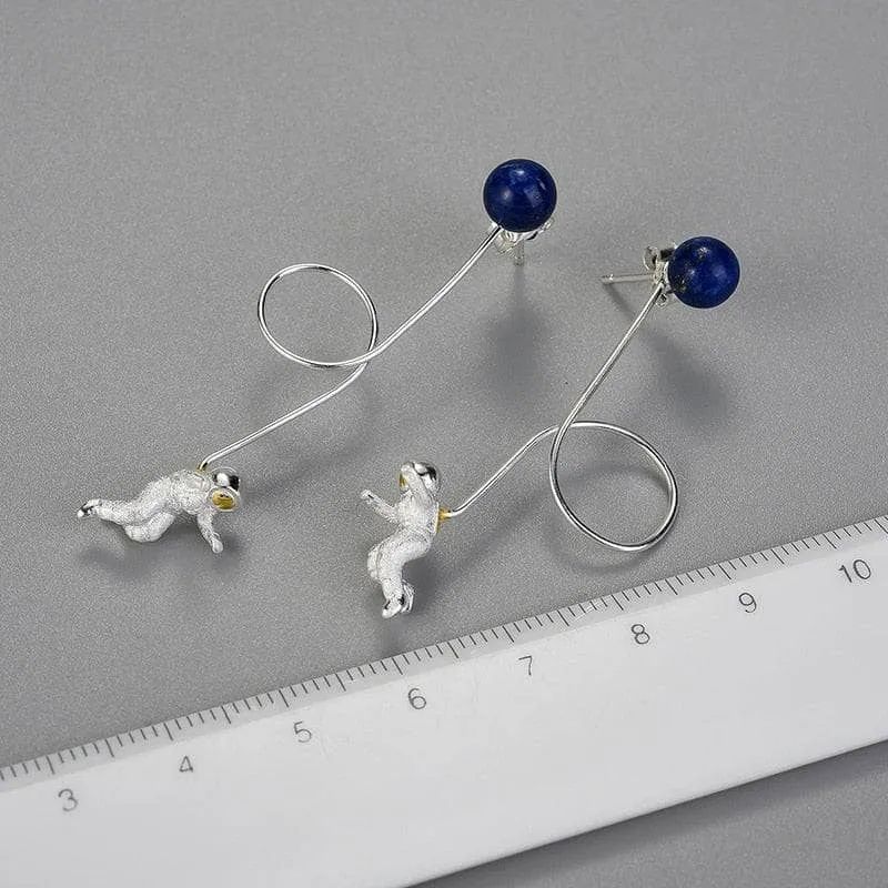 Space Odyssey Long Tassel Dangle Earrings