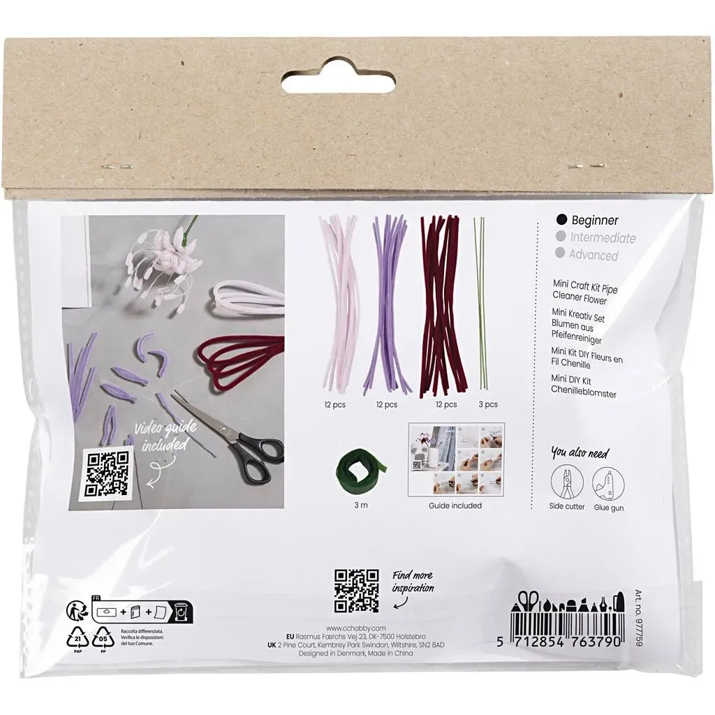 Spider Lily Mini Chenille Handmade Flower Kit | All Materials & Instructions