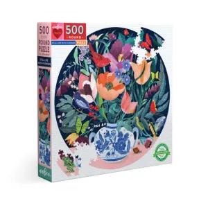 Still Life Flowers Round 500PC