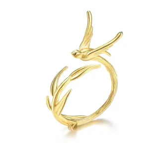 Swallow Willow Branch Ring