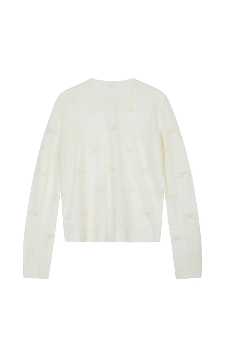 Sweater / JNBY 3D Floral Short Cardigan