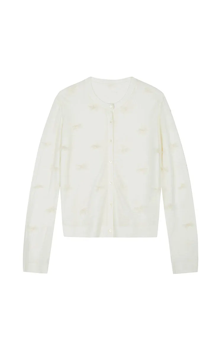 Sweater / JNBY 3D Floral Short Cardigan